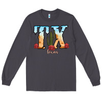 Smoke texas cactus Long Sleeve Tee - RanaPortraitStore