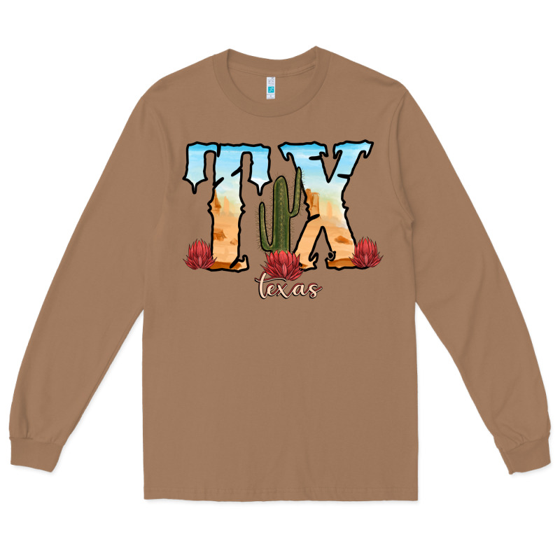 Texas Cactus Long Sleeve Tee by RanaPortraitStore | Teevron