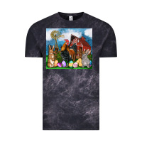 Cloud Black Farm animals 20oz Vintage Tee - OliviaCreatesArt