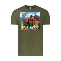 Vintage Olive Farm animals 20oz Vintage Tee - OliviaCreatesArt
