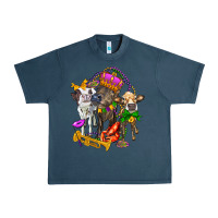 Midnight Navy little cows and mardi gras party olivia Urban Heavy Tee - OliviaCreatesArt
