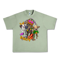 Oil Green little cows and mardi gras party olivia Urban Heavy Tee - OliviaCreatesArt