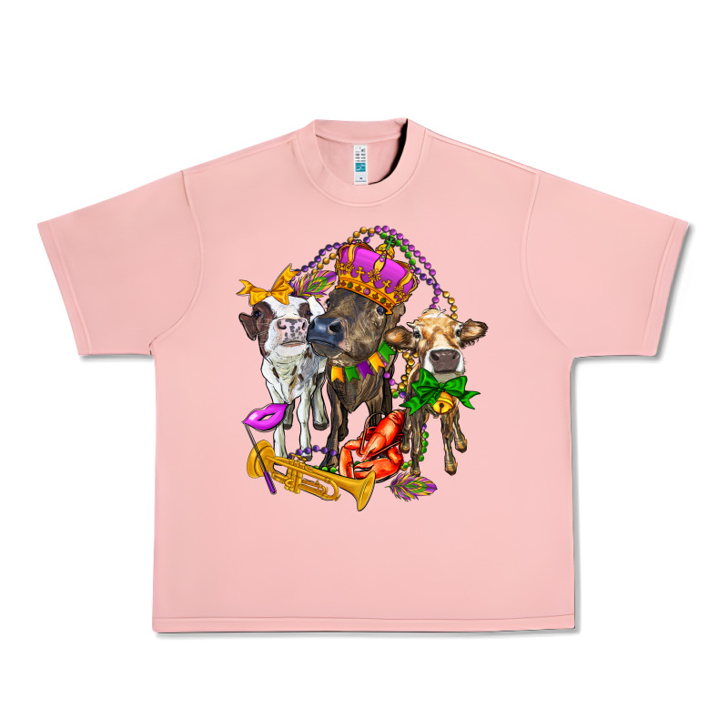 Little Cows And Mardi Gras Party Olivia Urban Heavy Tee by OliviaCreatesArt | Teevron