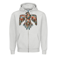 Dove Grey thunderbird leopard leather Zipper Hoodie - BarkalooDesign