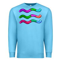 Ocean Blue worm jelly Premium Sweatshirt - AdoDesignShop