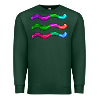Sports Green worm jelly Premium Sweatshirt - AdoDesignShop