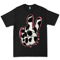 Black Black White Dalmatian Peace Sign Premium Tee - Jasminsmagicworld