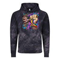 Cloud Black LGBTQ+ and American flag Vintage Hoodie - FaDigitalArtStudio