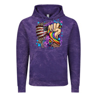 Lgbtq+ And American Flag Vintage Hoodie | Teevron