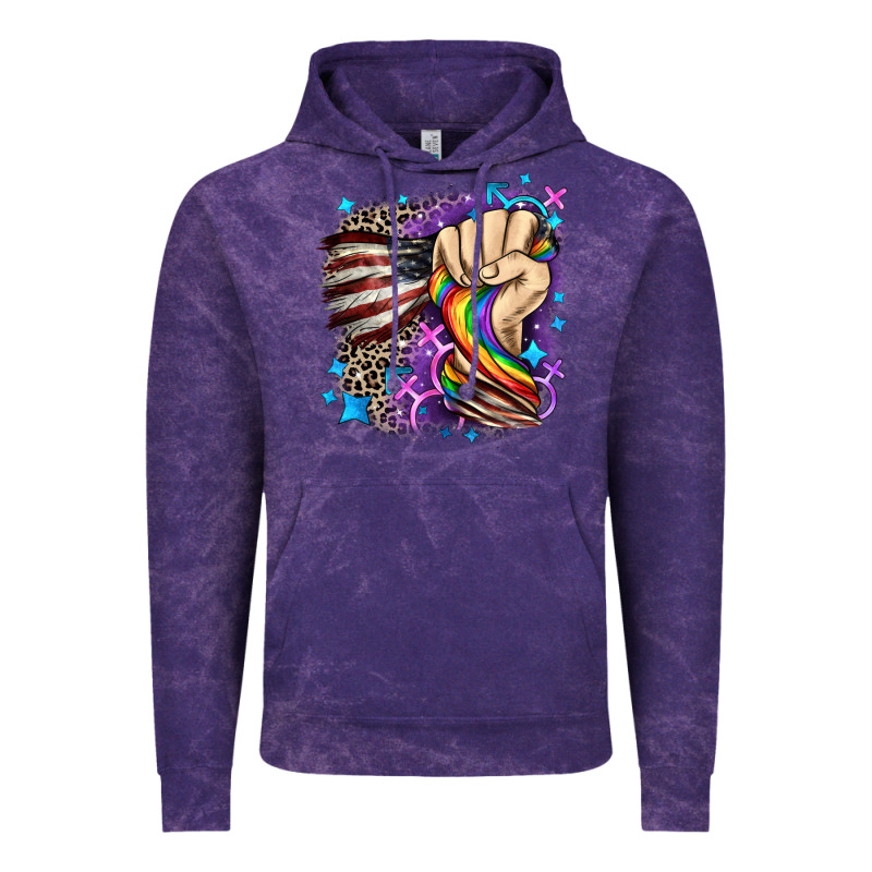Lgbtq+ And American Flag Vintage Hoodie by FaDigitalArtStudio | Teevron