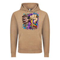 Vintage Coffee LGBTQ+ and American flag Vintage Hoodie - FaDigitalArtStudio