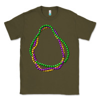 Army Green mardi gras beads Classic Tee - CowGirlArtShop
