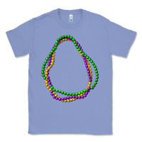 Colony Blue mardi gras beads Classic Tee - CowGirlArtShop