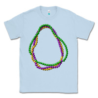 Dusty Blue mardi gras beads Classic Tee - CowGirlArtShop
