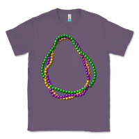 Lavender mardi gras beads Classic Tee - CowGirlArtShop