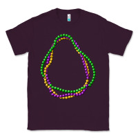 Plum mardi gras beads Classic Tee - CowGirlArtShop