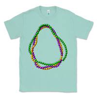 Seafoam mardi gras beads Classic Tee - CowGirlArtShop