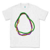 White mardi gras beads Classic Tee - CowGirlArtShop