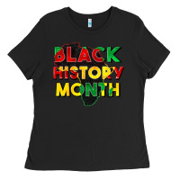 Black black history month Ladies Tee - CowGirlArtShop