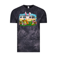 Cloud Black Easter Day camper Vintage Tee - OliviaCreatesArt