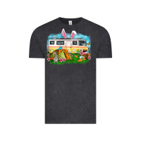 Vintage Black Easter Day camper Vintage Tee - OliviaCreatesArt
