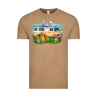 Vintage Coffee Easter Day camper Vintage Tee - OliviaCreatesArt