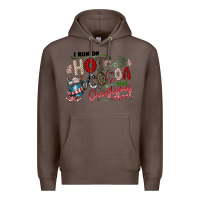 Coffee I Run Hot Cocoa And Christmas Cheer Premium Hoodie - CowhideDigitalArt