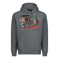 Rock I Run Hot Cocoa And Christmas Cheer Premium Hoodie - CowhideDigitalArt