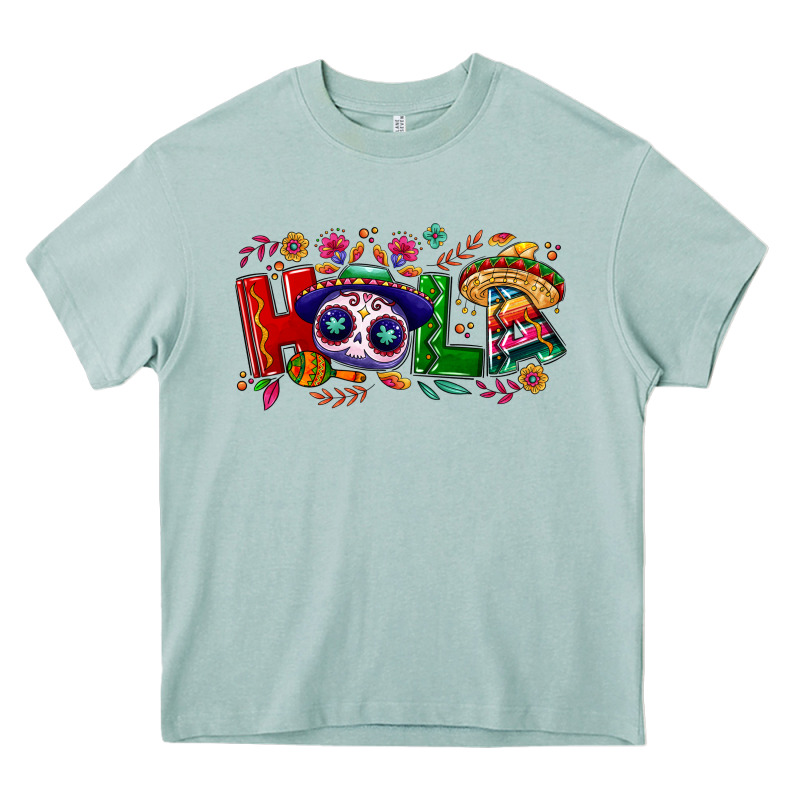 Hola Cinco De Mayo Heavy Core Tee by NancyCooperArtShop | Teevron