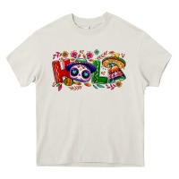 Cream Hola Cinco De Mayo Heavy Core Tee - NancyCooperArtShop