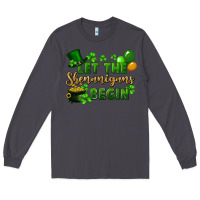 Smoke Let the shenanigans begin St. Patricks Day Long Sleeve Tee - FaDigitalArtStudio