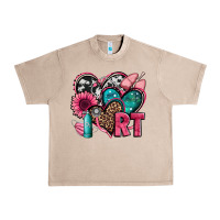 French Oak rt respiratory therapist hearts Urban Heavy Tee - Jasminsmagicworld