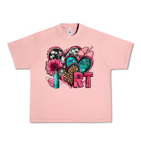 Salmon rt respiratory therapist hearts Urban Heavy Tee - Jasminsmagicworld