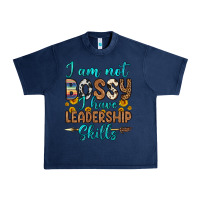 Navy i am not bossy i have leadership skills Urban Heavy Tee - OliviaCreatesArt
