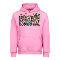 Fuchsia Pink faith is essential Urban Hoodie - JahusDesignShop