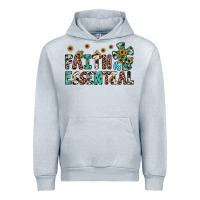 Heather Grey faith is essential Urban Hoodie - JahusDesignShop