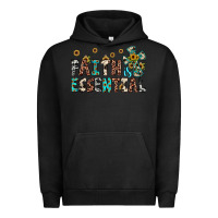 Pigment Black faith is essential Urban Hoodie - JahusDesignShop