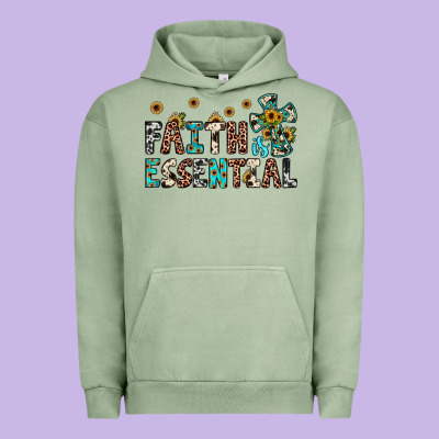 Faith Is Essential Urban Hoodie Designed By Jahusdesignshop