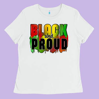 Black And Proud Ladies Tee Designed By Cowgirlartshop