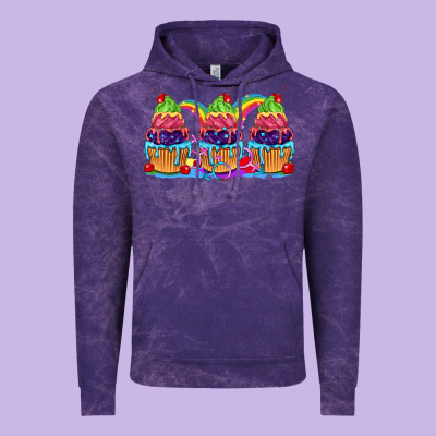 Pride Cupcake Vintage Hoodie Designed By Fadigitalartstudio