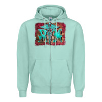 Seafoam registered medical symbol nurse background Zipper Hoodie - BarkalooDesign