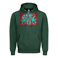 Sports Green registered medical symbol nurse background Zipper Hoodie - BarkalooDesign