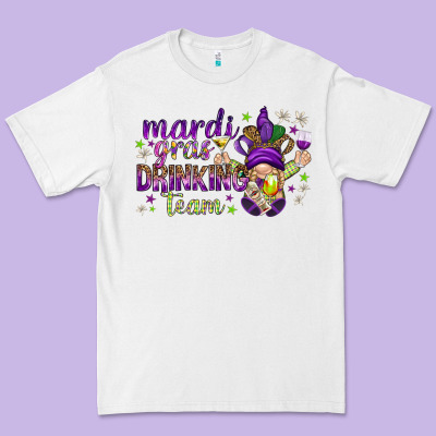 Mardi Gras Drinking Team With Gnome Premium Tee Designed By Howdyjamesfarm