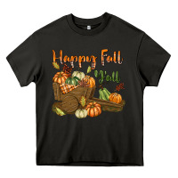 Asphalt Happy Fall Y'all Heavy Core Tee - texasbilliewilder