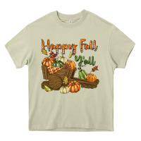 Mossy Happy Fall Y'all Heavy Core Tee - texasbilliewilder