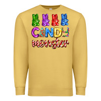 Antique Gold candy monster with jelly bear Premium Sweatshirt - AdoDesignShop