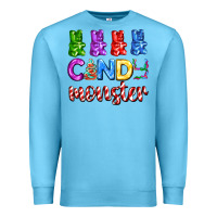 Ocean Blue candy monster with jelly bear Premium Sweatshirt - AdoDesignShop