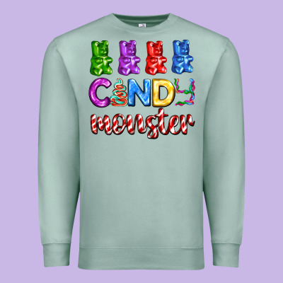 Candy Monster With Jelly Bear Premium Sweatshirt Designed By Adodesignshop