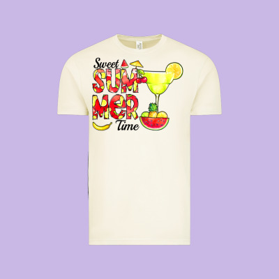 Sweet Summer Time Fruits Vintage Tee Designed By Cowcowdesign