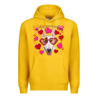Lemon Valentine's day  bull terrier Premium Hoodie - RanaPortraitStore
